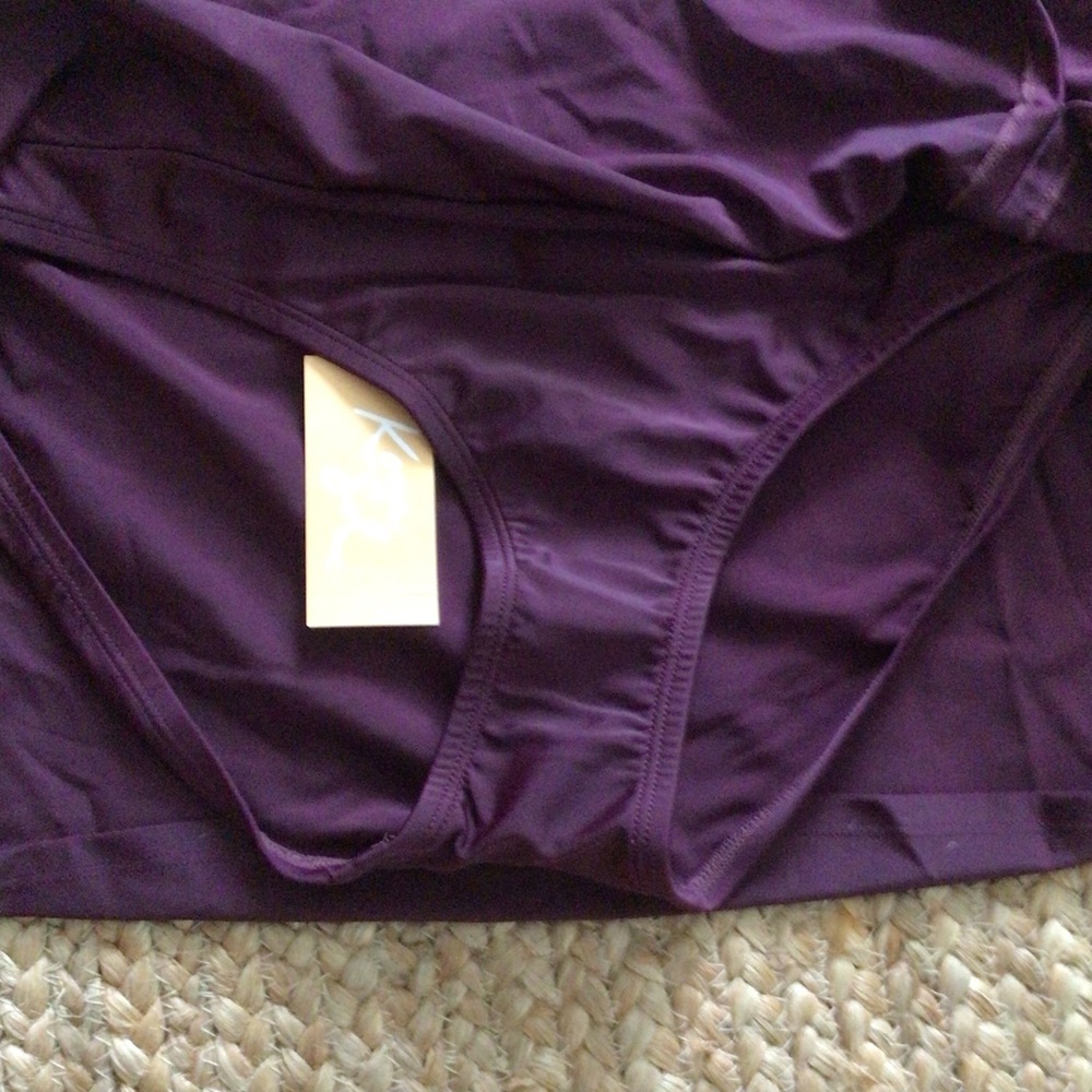 Kona Sol Women’s Swim Skertini Burgundy - Picture 4 of 5